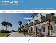 Tablet Screenshot of hotelsettearchi.com